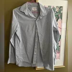 Goodfellow & Co Gray Checkered Button Down Shirt